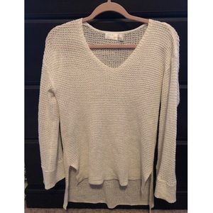 White light weight sweater